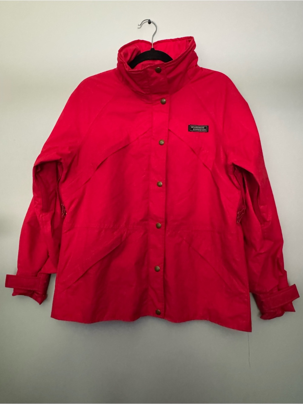 Wilderness Experience Vintage Bright Red Utility Jacket with Snap Front